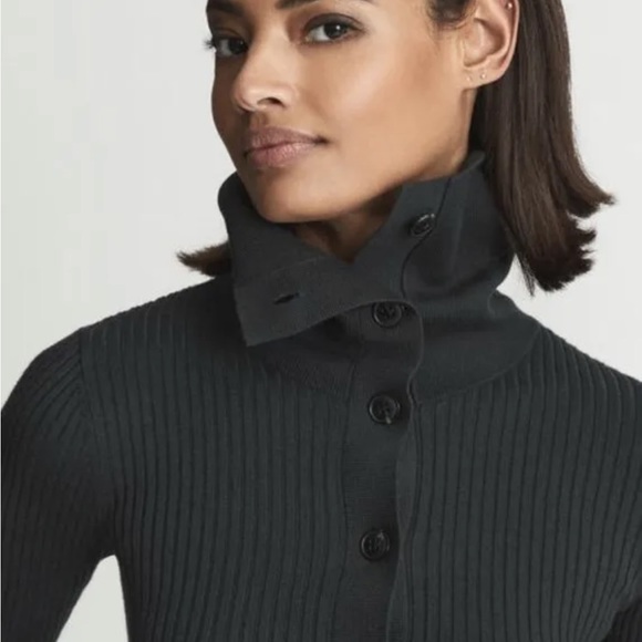 NWT Reiss Madison Dress MIDI Dark Green UK Size L - Picture 14 of 16